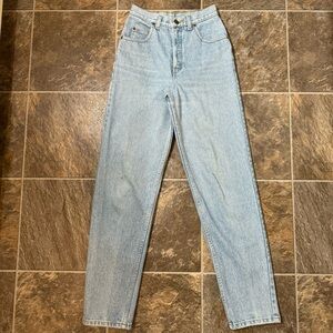 Lee Jeans Women's Vintage Mom Jean Blue Denim Size 27 Medium High Rise